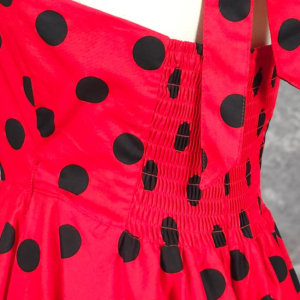 New Grace Karin Retro Rockabilly Polka Dot Halter A Line Swing Dress Womens M - Picture 7 of 10